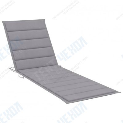 Подушка для лежака Shumee серый цвет 200x60x4 см