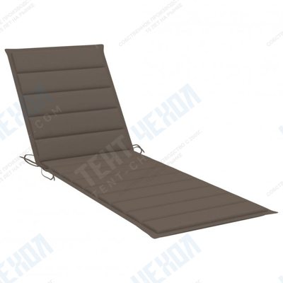 Подушка для лежака Shumee серо-коричневый цвет 200x60x4 см