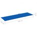 Подушка для лежака Shumee синий кобальт 200x60x4 см