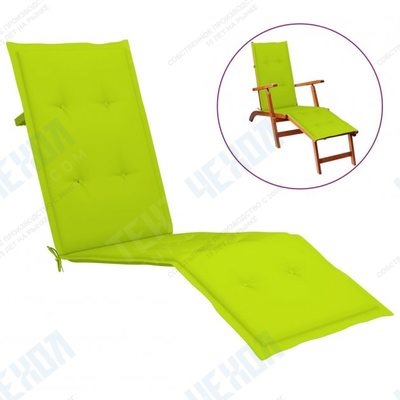 Подушка для лежака Shumee светло-зеленый цвет (75+105) x50x4 см