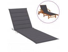 Подушка для лежака Shumee антрацит 200x50x4 см