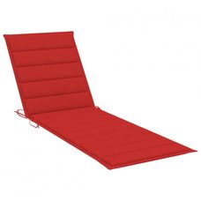 Подушка для лежака «Shumee» красный цвет 200x60x4см