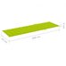 Подушка Shumee для лежаков светло-зеленая 200х70х4 см