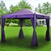 Тент с москитной сеткой и шторами для шатра Green Days 3х3х2.75 м фиолетовый