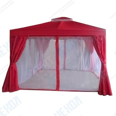 Тент с москитной сеткой и шторы для шатра Green Days 3х3х2.6 м красный