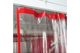 Прозрачные шторы из ПВХ ткани