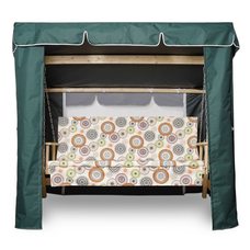 Тент-шатер с москитной сеткой для деревянных качелей
