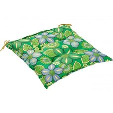 Подушка для садовой мебели, зеленая 46х46х6
