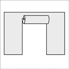 Стенка с рулонной дверью для шатров автоматов 6х6, 3 метра (gazebo) sh-19-*d