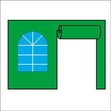 Стенка с окном и рулонной дверью 5 м. Для шатра-автомат "пагода" (gaze