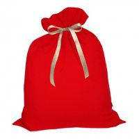 Мешок Деда Мороза подарочный красный 45х60 см