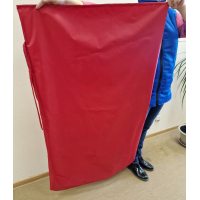 Мешок для белья непромокаемый Оксфорд с завязками 120x75 красный
