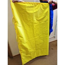 Мешок для белья непромокаемый Оксфорд с завязками 120x75 желтый