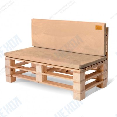 Комплект подушек для садовой мебели велюр French Vanilly 120x40x5/120х55x5 см
