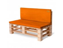 Комплект подушек для садовой мебели Велюр Orange Ochre 120x40x5/120х60x10 см