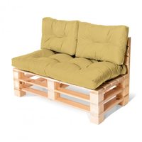 Комплект стеганных подушек для мебели Sancho бежевий 120x60x10/60х45x10 см