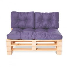 Комплект стеганных подушек для мебели Sancho фиолетовый