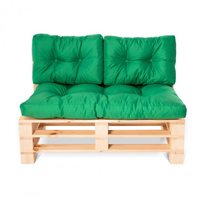 Комплект стеганных подушек для мебели Sancho зеленый