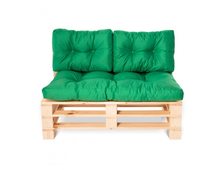 Комплект подушки для мебели Sancho зеленый 120x60x10/60х45x10 см
