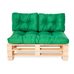 Комплект подушек для мебели Sancho зеленый 120x80x10/60х45x10 см