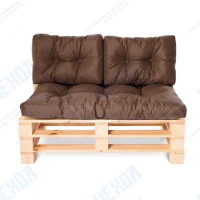 Комплект стеганных подушек для мебели Sancho коричневый