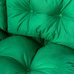 Комплект стеганных подушек для мебели Sancho зеленый 120x80x10/60х45x10 см
