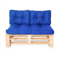 Комплект стеганной подушки для мебели Sancho электрик 120x80x10/60х45x10 см