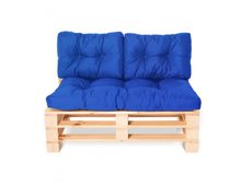 Комплект стеганной подушки для мебели Sancho электрик 120x80x10/60х45x10 см