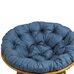 Подушка для кресла и качелей 120 см, синяя (рогожка)