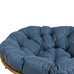 Подушка для кресла и качелей 110 см, синяя (Рогожка)