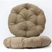 Подушка для кресла и качелей 60 см, коричневая (рогожка)