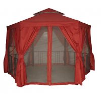 Текстильный комплект на Павильон шестиугольный, 175 х 220 см, красный Castorama