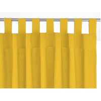 Штора уличная на петлях 220х145 см, желтая ткань Оксфорд 600