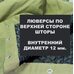 Штора для гаража утепленная (БРЕЗЕНТ ОП) 4,0 Х 3,3 м с дверью на липучке