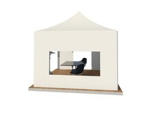 Стенка с окном для шатра, 4 х 2,15 м (Оксфорд 600d, 260 г / м2)