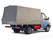 Тент автомобильный на ГАЗ 3302 (на ГАЗель) Бизнес двухсторонняя усиленная ткань
