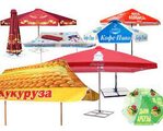 Тенты на зонты рекламные