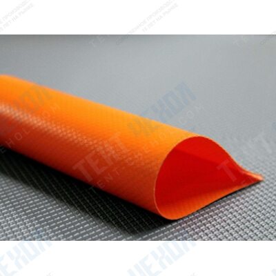Тентовая ткань ПВХ Tehnotex 650 гр./м2 оранжевая односторонний лак