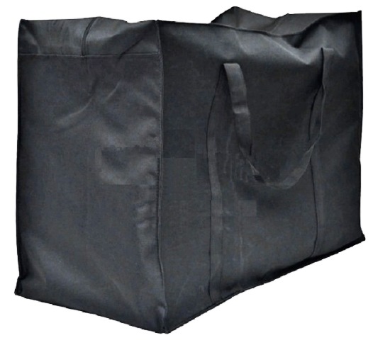Купить Сумка - баул тканевая черная №80 (большая), 64х35х52 см цена 570 руб. в Москве и СПб с доставкой