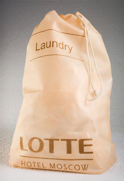 Изготовление мешков для прачечной с карманом с логотипом